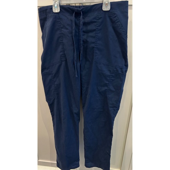 Scrubstar Pants - SCRUBSTAR Women Navy Blue Cargo Scrub Pants M M WC037‎ Polyester Cotton Spandex